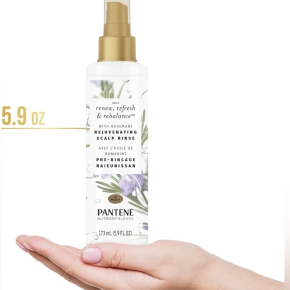 Pantene Nutrient 3pack Blends Renew Refresh Rebalance Rosemary Scalp Rinse 5.8oz - Picture 4 of 6
